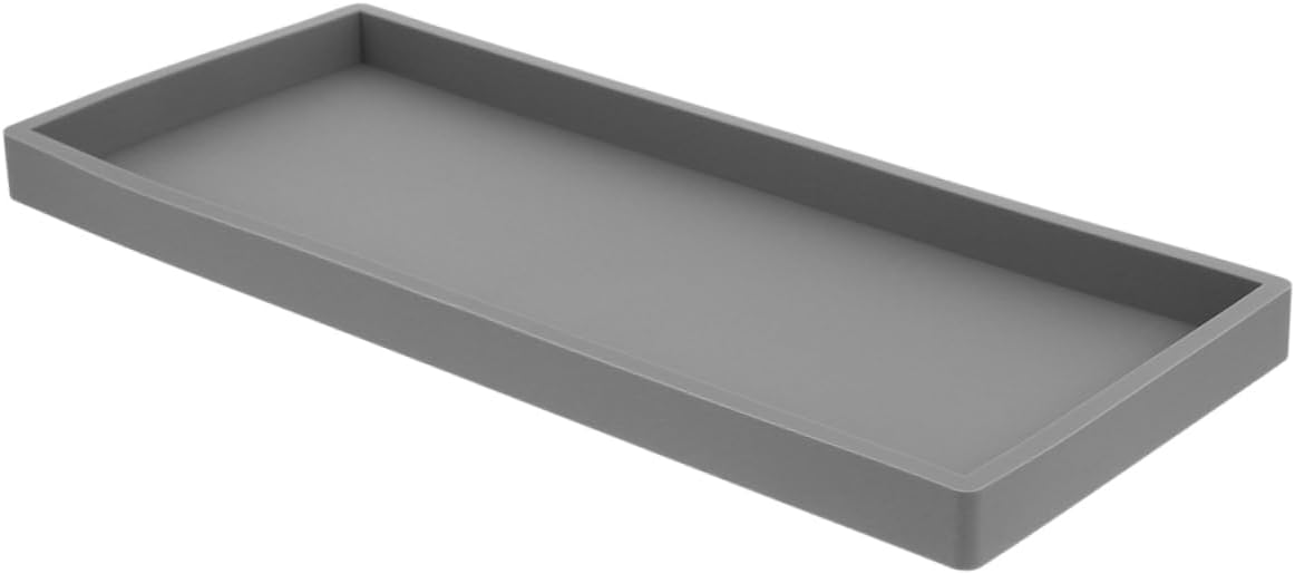 Organizador de Baño Holibanna Bandeja de Silicona para Champú Perfume Joyería