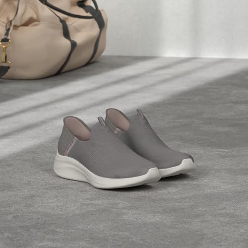 Skechers Sport Women's Women's Hands Free Slip Ins Ultra Flex 3.0 Smooth Step Sneaker, Grey, 8 Wide2