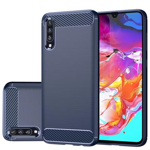 Coque pour Galaxy A70 ultra-fine finition fibre de carbone premium