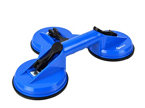 BSD Poignée de Levage Verre - Ventouse de Levage, Ventouse pour Verre - Triple Ventouse - 3 x 115mm - 130kg