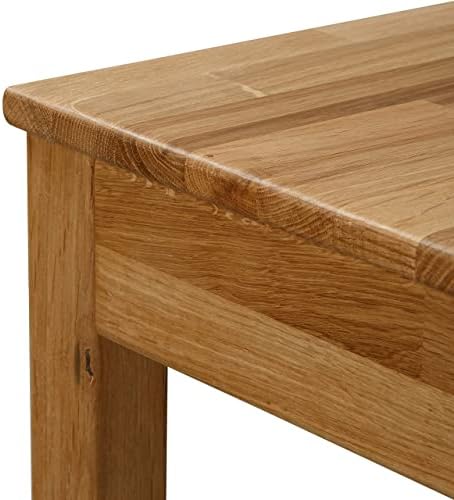 5. Bild von Krok Wood Esstisch Tomas aus Massivholz (Eiche, 70 x 50 x 75 cm) 70 x 50 x 75 cm