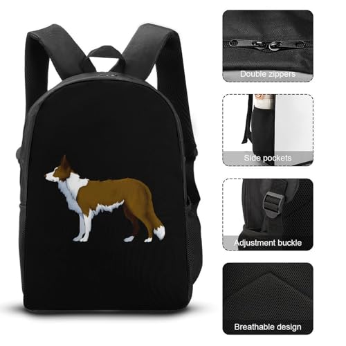 Shepherd Dog Classic Backpack Lunch Bag Pencil Case 3 Piece Set Travel Daypack3