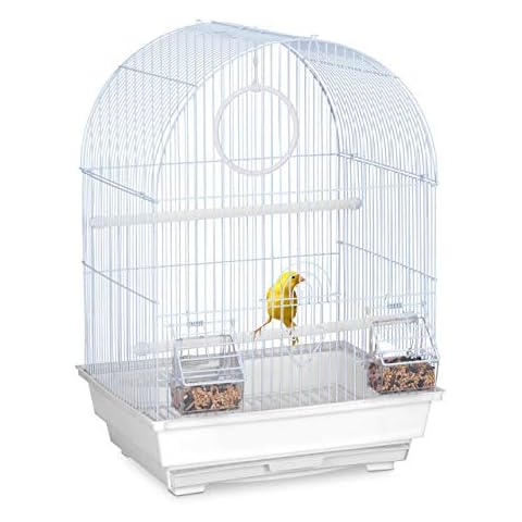 Relaxdays Compact Bird Cage with Accessories Cover