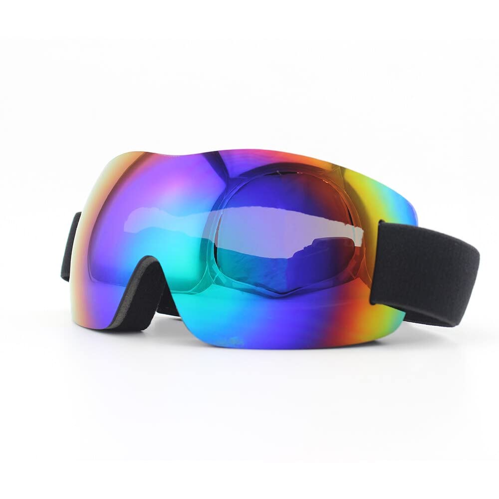Lunettes de protection pliables et réglables pour motocross, lunettes de ski antireflet pour snowboard, motocross, cross country (couleur : D)