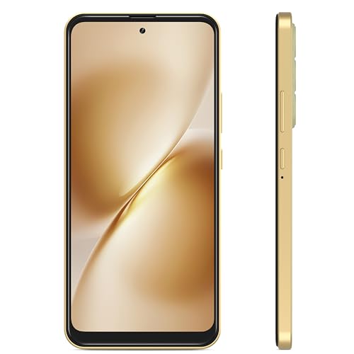 Zolykool A1, 4G Android Phone, 6.6 Inch Screen, Face Unlocked Phones, Unlocked for T-Mobile, 32GB Android 14 Smartphones, 3GB RAM Cell Phone, Octa-Core Dual SIM, 2025, Gold