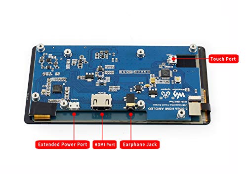 Waveshare 5 5inch Hdmi Amoled 1080x19 Resolution Monitor Amoled Capacitive Touch Screen With Toughened Glass Cover Buy Online In Guernsey At Guernsey Desertcart Com Productid