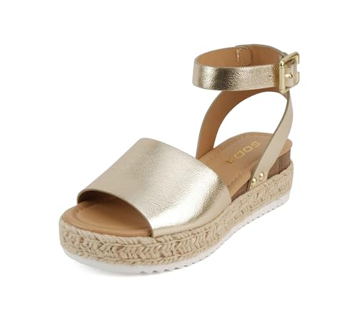 Image of Soda Little Kids /Children /Girls Topic-IIS Espadrille Flatform Wedge Open Toe Sandals