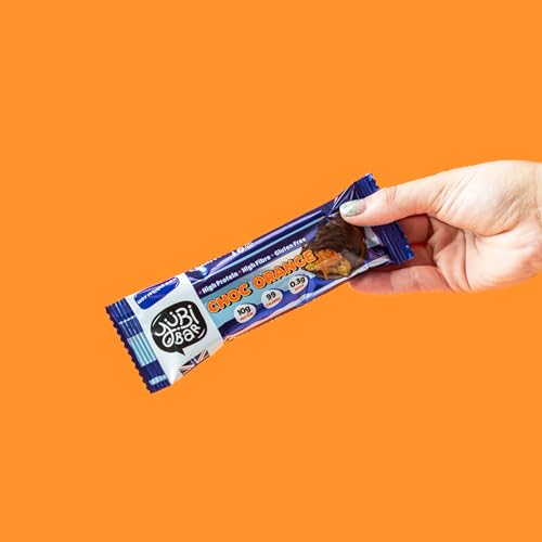 Yubi Choc Orange - 12 Pack - Protein Bars - 99 Calories, High Protein, High Fibre, Low Sugar, Gluten Free and Dairy Free - Healthy Snacks/Nutrition Bar - Chocolate Bars - 420g - Image 6