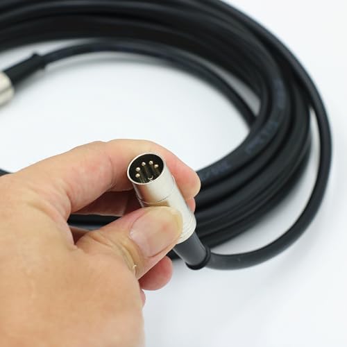Image of Premium Replacement Speaker Link Cable for Edifier S1000MKII /S2000MKIII /S350DB / S360DB | 5-Core Primary-Secondary Audio Wire | shielded audio interconnect | Metal Alloy Plugs Hi-Fi Cable (32.8ft /10m)