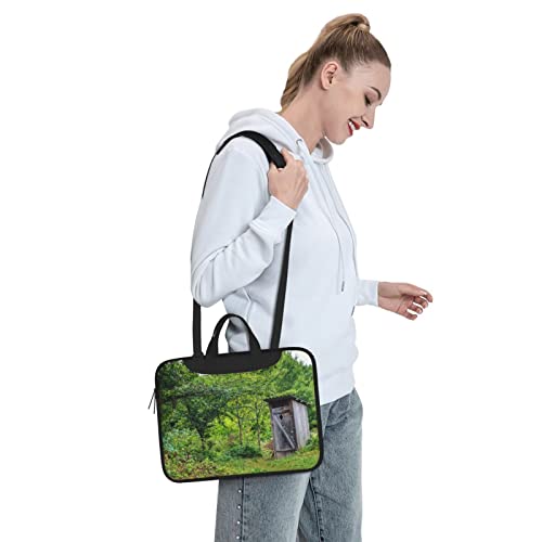 Bolso para portátil unisex con diseño de cabaña abandonada miniatura 7