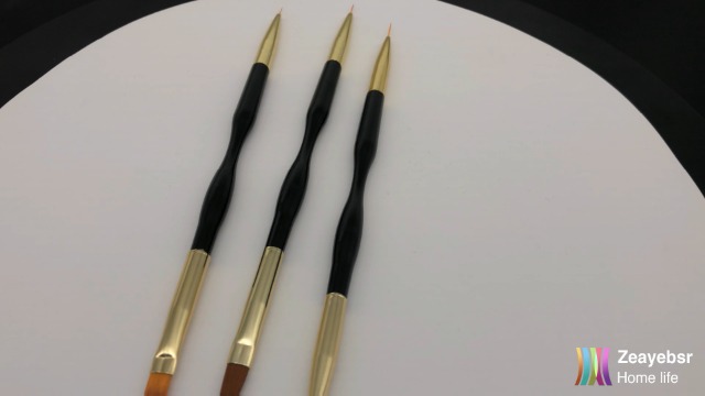 Zeayebsr 3 Stück Gelnagel Pinsel,gelnägel pinselset Gel Pinsel Set für Nailart Pinsel Nagelzubehör,Acrylfingernägel Nailart Maniküre Nagelzubehör – Bild 8