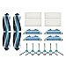 XIAOXIN Home Appliance Filter Kit ANZEIGE- Hauptrolle Seitenbürste Hepa Luftfilter Mopp Tuch Ersatzteile für Conga 1290 1390 Staubsauger Ersatzzubehör Kleine Hausgeräte-Teile (Color : Grey)