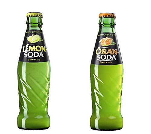 Testpakket Lemonsoda Lemonsoda Citroendrank Sinaasappelsap Sinaasappelsapdrank Glazen fles (48 x 200 ml) alcoholvrije koolzuurhoudende drank Softdrink