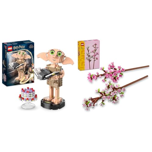 Harry Potter Dobby l'Elfo Domestico, Regalo per Ragazze, Ragazzi & Creator Fiori di Ciliegio, Idee Regali Donna, Uomo, Lei, Lui, Festa della Mamma e Adulti