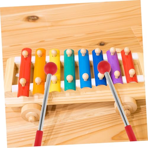 Par de baquetas ligeras para percusión rojo miniatura 6