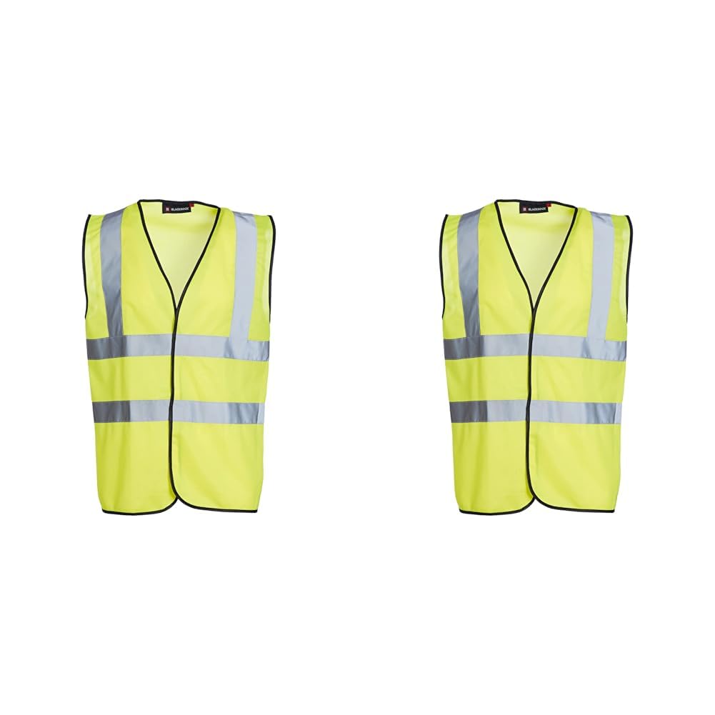 Blackrock Hi Vis Vest, Yellow Hi Viz Jacket, Reflective Jacket, High Vis Vests, PPE Clothing, Hi-Vis, Hivisible, Cycling, Security Vests, Mens Womens Childs Kids Boys Girls, Running Vest - Size XXL