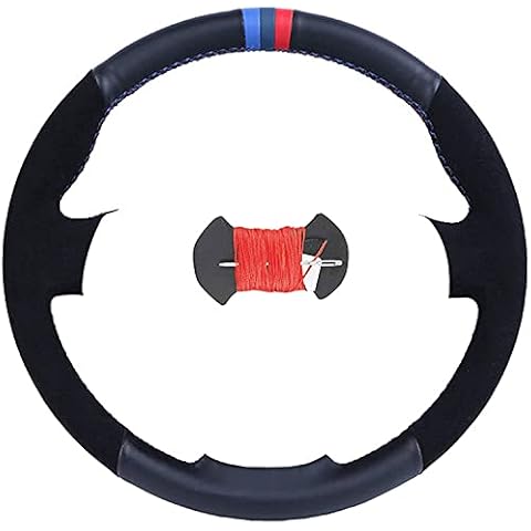 Car Steering Wheel Covers for Chevrolet Cruze 2009-2014 Aveo 2011-2014 Orlando 2010-2015, Soft Microfiber Leather Anti-Slip Breathable Odor Free Decoration Interior Accessories Cover