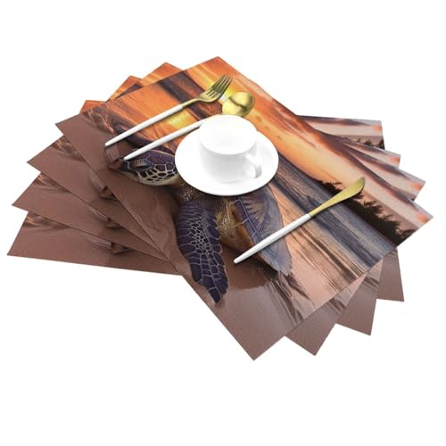Set de table thermorésistant en vinyle lavable pour protéger votre table - 4