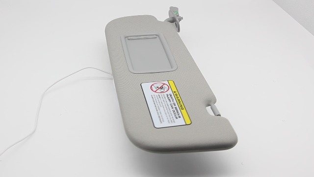 Genuine Left Side Gray Sun Visor For 2011-2015 Hyundai Elantra MD (Part #852103X000TX) 5 thumbnail image