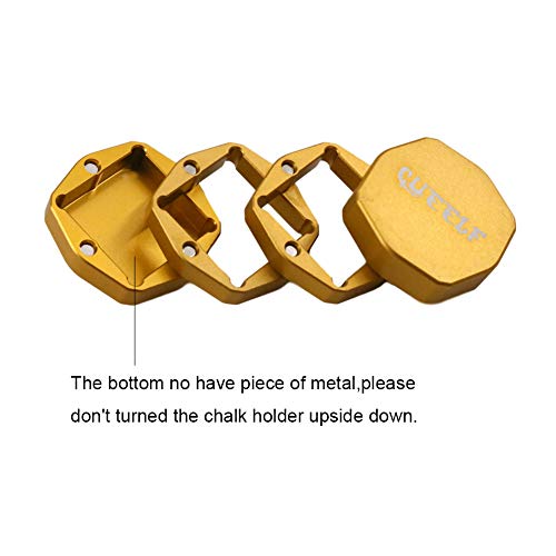 Cueelf Magnetic Pool Cue Chalk Holder Billiard Cue Chalk Carrier Case For Billiard Cue Snooker Accessory-1Pc-Gloden #TOP4