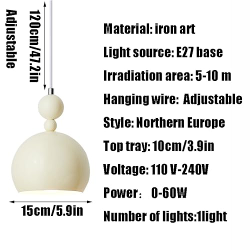 Lampe Suspendue Décorative pour Balcon et Restaurant Plafonnier Noir E27