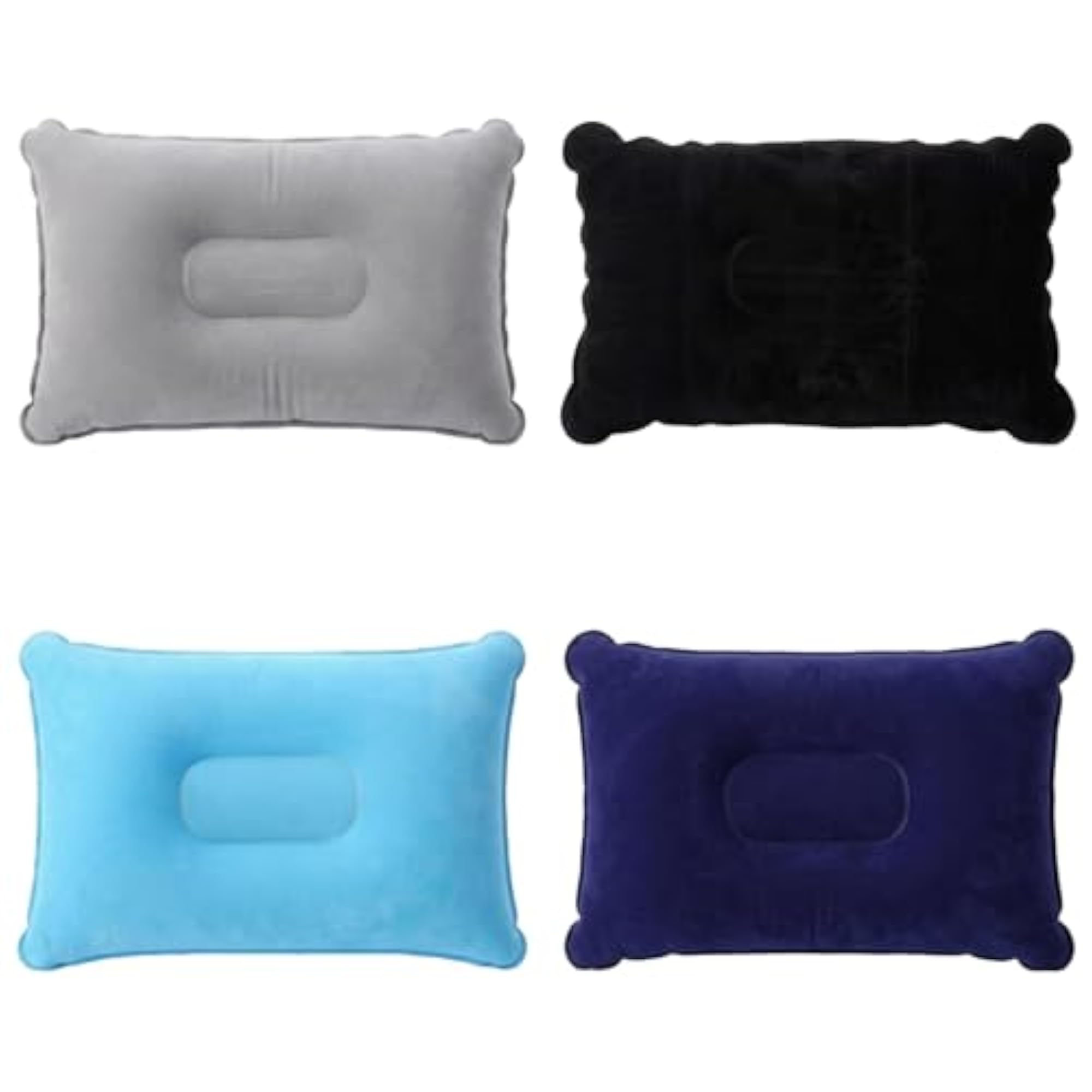 4 PCS Inflatable Travel Pillows, Compact Blow Up Pillow Set