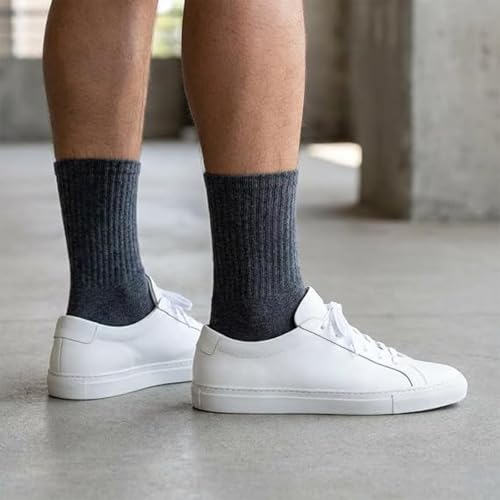 TEXLINA Mens Crew Socks Athletic High Ankle Socks,12 Pairs,Size 10-13 — view 2