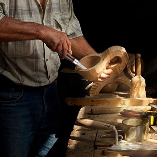 Cabilock 6Pcs Wooden File Handle File Cutting Tool Handle Metal Collars File Handles Hand Files Handle Replacement File Craft Supplies Brown #TOP4