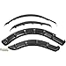 Huskey 4PCS Golf Cart Fender Flares W/Black Self-Taping Screws for Club Car DS 1993 & Up G/E Models,3-4 Inches Wide, Constructed of Impact-Resistant ABS plastic,for Lifted Golf Cart W/Offroad Tires