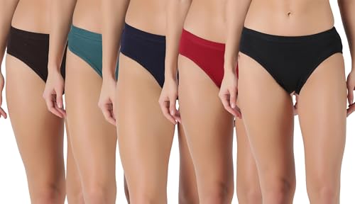Image of Dollar Lehar Super Combed Cotton Women's Solid Hipster Panty - Actual Colour May Vary