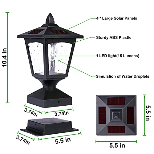 Melunar Solar Post Lights Outdoor thumb #2