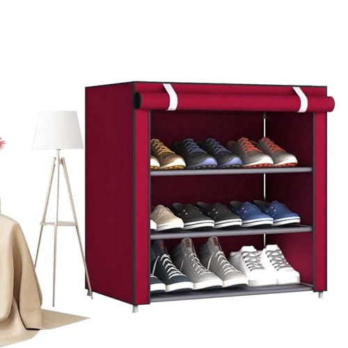 Estantería de almacenamiento de zapatos para eliminar desorden en entrada 7
