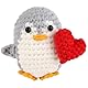 Pinguin Geschenk, Positive Geschenke, Positive Penguin, Pocket Hug, Niedliches Dekor, Emotional Support Geschenk, 1 Stück Herz Pinguin Plüschtier