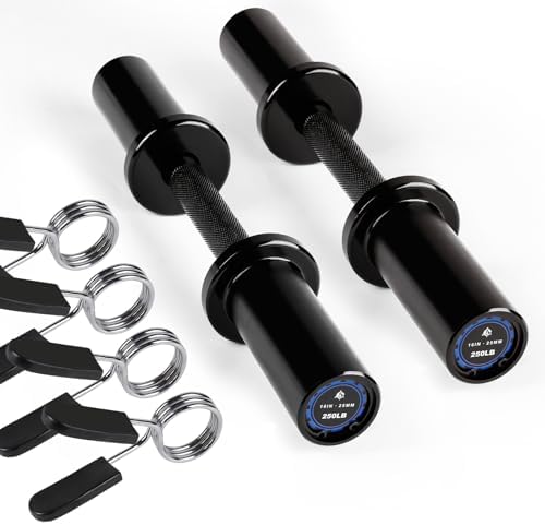 LIONSCOOL 16"Loadable Dumbbells Pairs, Olympic Dumbbell Handle/Ba...