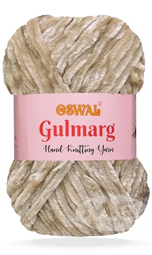 Image of M.G Chunky Velvet Yarn, Gulmarg V 200 GMS - Best Used with Knitting and Crochet Needles - Wool Yarn for Knitting - Art-BABD