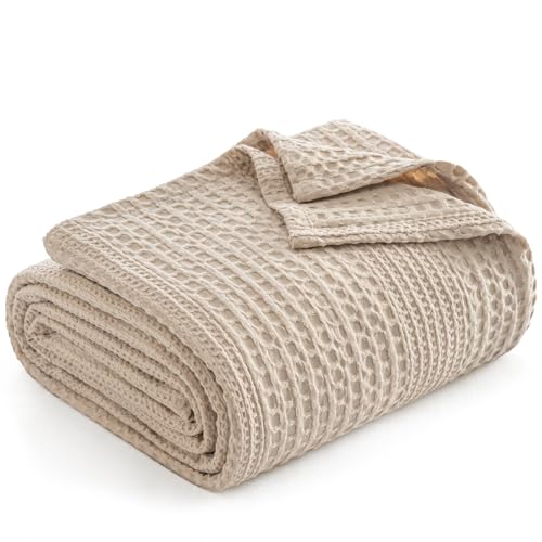 PHF Lightweight Waffle Weave Blanket Queen Size,...
