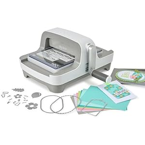 Sizzix Big Shot Machine with Starter Kit, 6″ Die-Cutting and Embossing Machine with Cutting Dies, Embossing Folder and Cardstock
