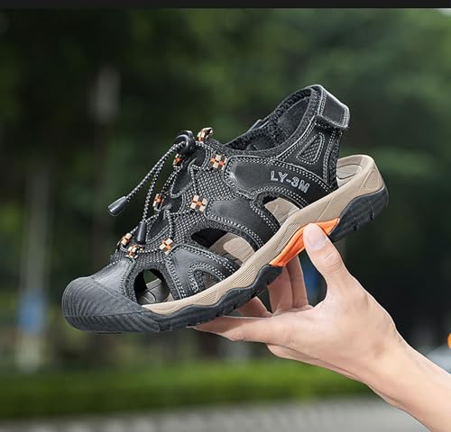 Mens Sports Sandals Outdoor Non-slip Hiking Summer Comfortable Beach Lightweight Closed Toe Water Shoes4