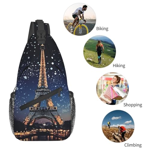 Mochila tipo sling negra para uso urbano miniatura 5
