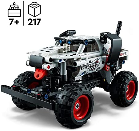 LEGO 42150 Technic Monster Jam Monster Mutt Dalmatian, Pojazd dla Dzieci od 7 lat, Zabawka do budowania 2w1 z Napędem Typu Pull Back, Pomysł na Prezent