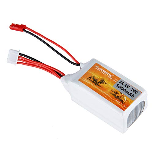 floureon 3S 11.1V 1000mAh 20C Lipo RC Pack with JST Plug for RC Airplane RC Helicopter RC Car RC Hobby