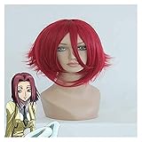 JYTYHH Code Geass Cosplay Wigs Kallen Stadtfeld Cosplay Wigs Heat Resistant Synthetic Anime Cosplay Wig Halloween Carnival Party Wigs