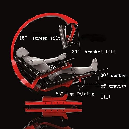 Ergonomic Gaming Chair, Adjustable E-Sports Integrated Cockpit Chair, Heavy Duty Computer Chair, with Footrest and Lumbar Support Massage - Image 7
