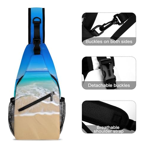 Morrales crossbody estilo sling para senderismo y uso casual miniatura 3
