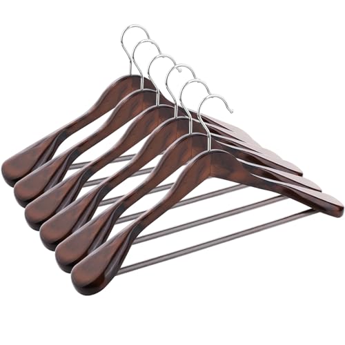 ABHENG Perchero de Madera Conjunto de 6