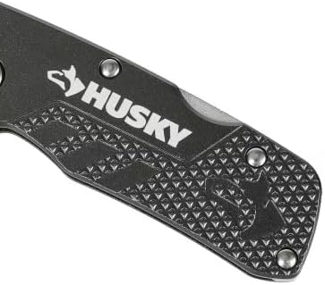 Husky Compact Folding Lock-Back Utility Knife Set (3-Pack)