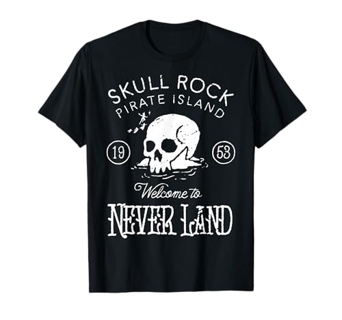 T-shirt Peter Pan Skull Rock en coton doux contre la chaleur