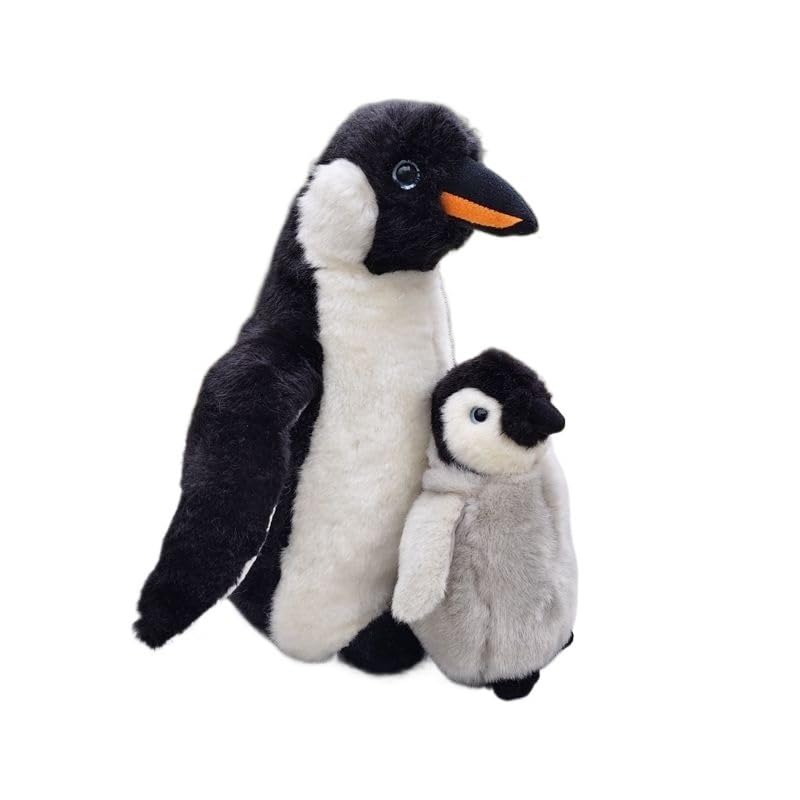 Peluche Pingouin duo famille douce pour des moments de tendresse