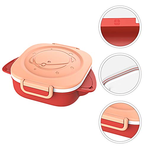 STOBOK Pratos Divididos Pratos de Aço Inoxidável para Alimentação de Bebês Com Cobertura de Silicone