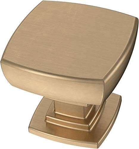Franklin Brass (10-Pack) – Square Champagne Bronze Cabinet Knobs ...